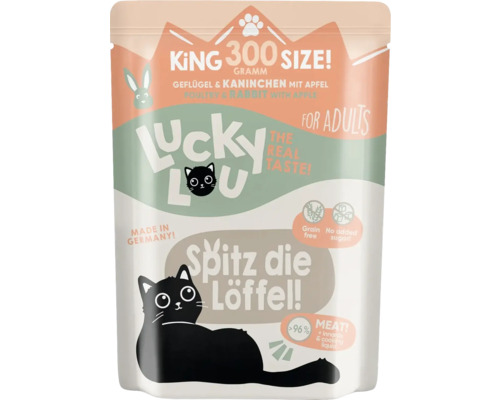 Hornbach Wet cat food Lucky Lou Lifestage Adult Flesh & Rabbit 300 g