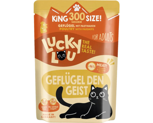 Hornbach Wet cat food Lucky Lou Lifestage Adult Poultry 300 g