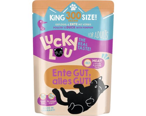Hornbach Wet cat food Lucky Lou Lifestage Adult Poultry & Duck 300 g