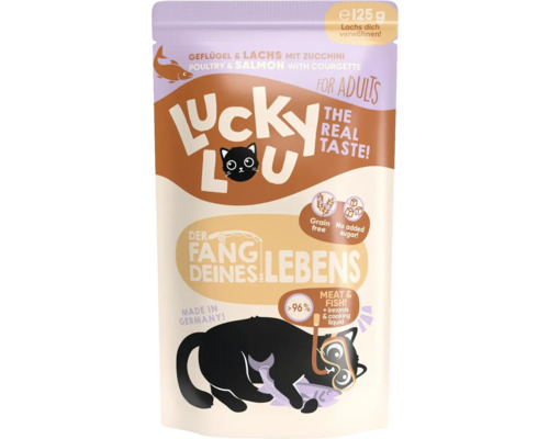 Hornbach Wet cat food Lucky Lou Lifestage Adult Poultry & Salmon 125 g