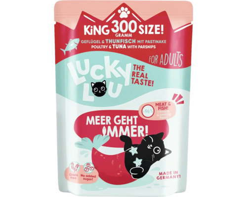 Hornbach Wet cat food Lucky Lou Lifestage Adult Poultry & Tuna 300 g