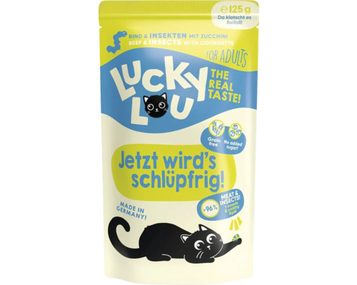 Hornbach Wet cat food Lucky Lou Lifestage Adult Beef & Insects 125 g