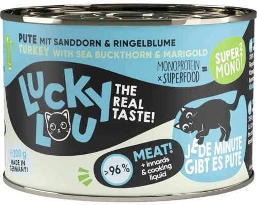 Hornbach Wet cat food Lucky Lou SuperMono² Turkey 200 g