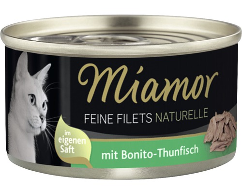 Wet cat food Miamor Fine Filets Naturelle with Bonito Tuna 80 g
