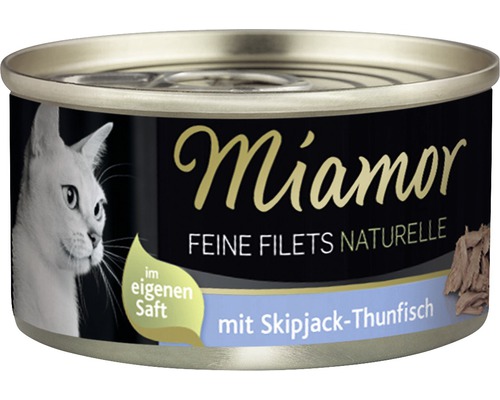 Wet cat food Miamor Fine Filets Naturelle with Skipjack Tuna 80 g