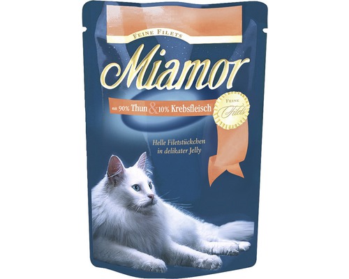 Wet cat food Miamor Fine fillets tuna and crab meat 100 g