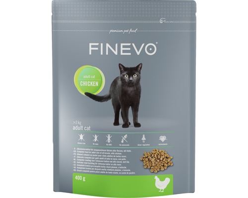 Dry cat food FINEVO Adult Cat Chicken 0.4 kg