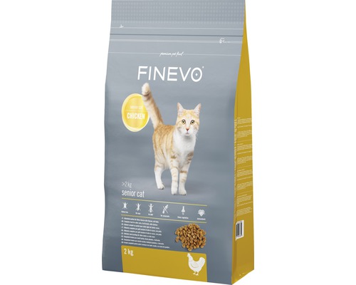Dry cat food FINEVO Senoir Cat Chicken 2 kg