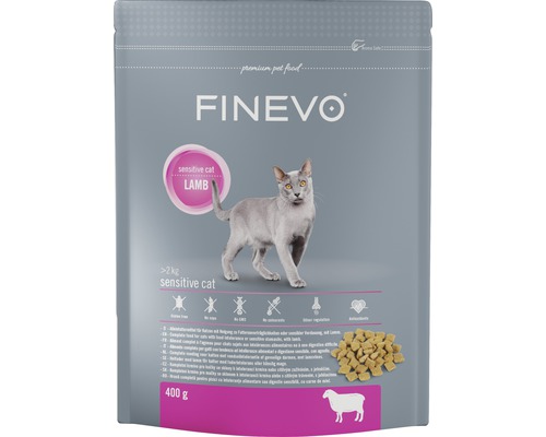 Dry cat food FINEVO Sensitive Cat Lamb 0.4 kg