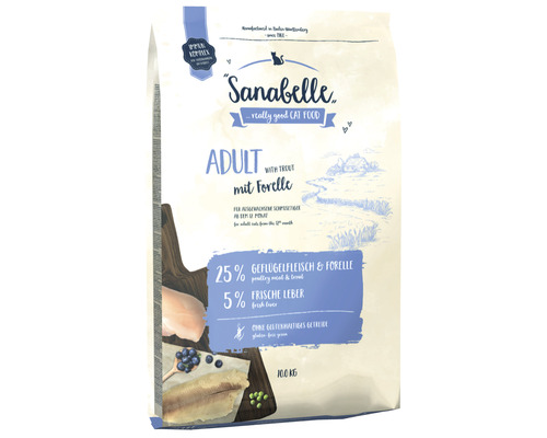 Dry cat food Sanabelle Adult Trout 10 kg