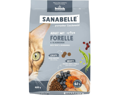 SANABELLE Adult Trout dry cat food 400 g