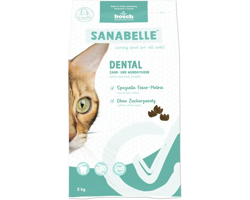 Sanabelle Dental dry cat food 2 kg, dental and oral hygiene