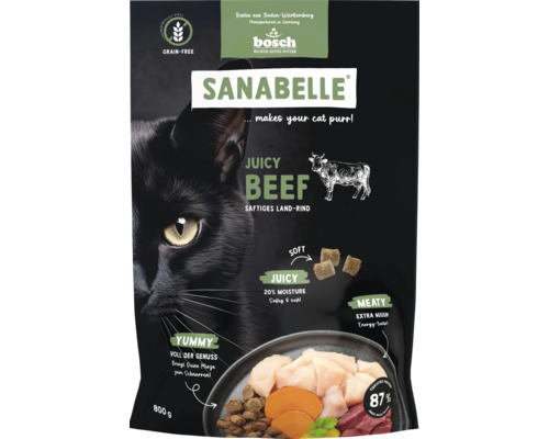 Sanabelle JuicyLand Beef dry cat food 80g