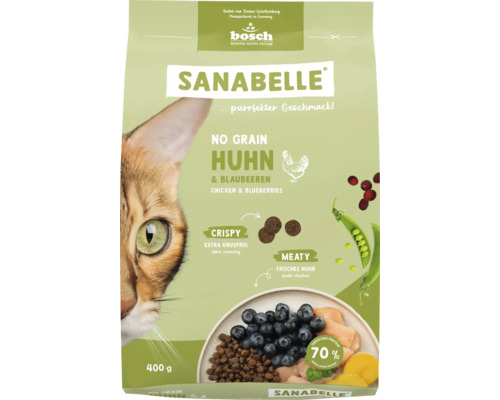 Sanabelle No Grain Chicken dry cat food 400g