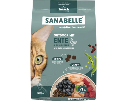 Sanabelle Outdoor Duck dry cat food 400g
