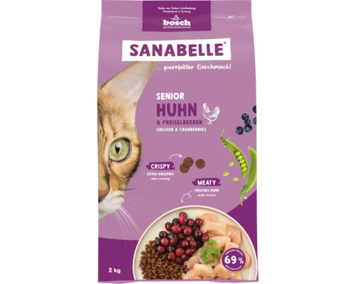 Sanabelle Senior Chicken dry cat food 2 kg