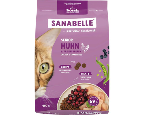 Sanabelle Senior Chicken dry cat food 400g