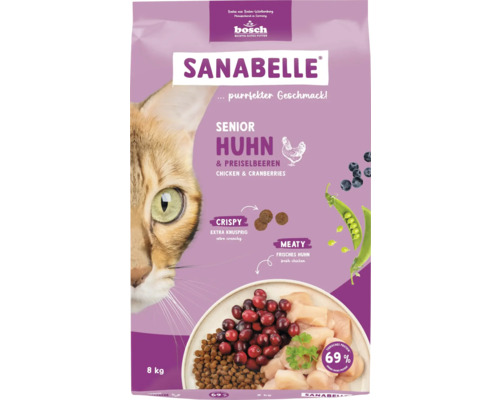 Sanabelle Senior Chicken dry cat food 8 kg