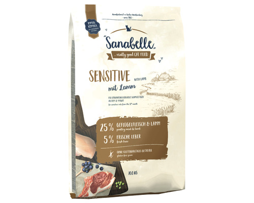 Dry cat food Sanabelle Sensitive Lamb 10 kg