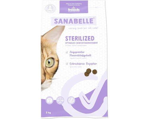 Sanabelle Sterilized dry cat food, 2 kg