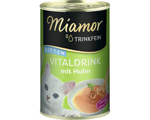 Cat drink Miamor Trinkfein vital drink Kitten with chicken 1 pack 24x135 ml