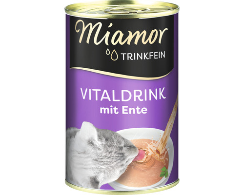 Cat drink Miamor Trinkfein vital drink with duck 1 pack 24x135 ml
