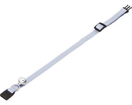 Karlie cat collar with safety clasp and bell 10 mm 15-25 cm light blue