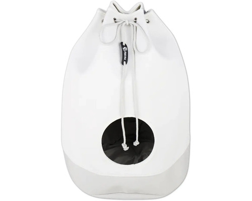Cat cave District 70 CASA cat bed approx. 45 x 45 x 60 cm, white, canvas fabric, washable inner cushion, also suitable for small dogs