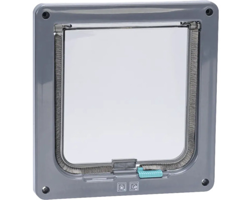 Cat flap Karlie cat door 2-way closure anthracite approx. 19 x 20 x 2 cm