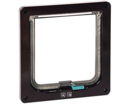Cat flap Karlie Porta 2-way closure approx. 19 x 5 x 20 cm, brown