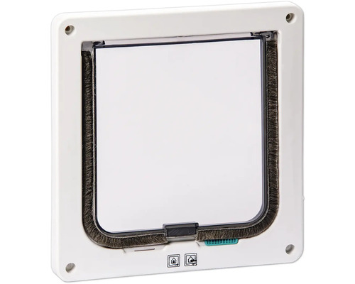 Cat flap Karlie Porta 2-way closure approx. 19 x 5 x 20 cm, white