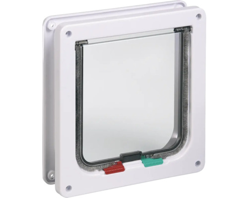 Cat flap Karlie Porta 4-way closure 23.5 x 25.2 x 5 cm white