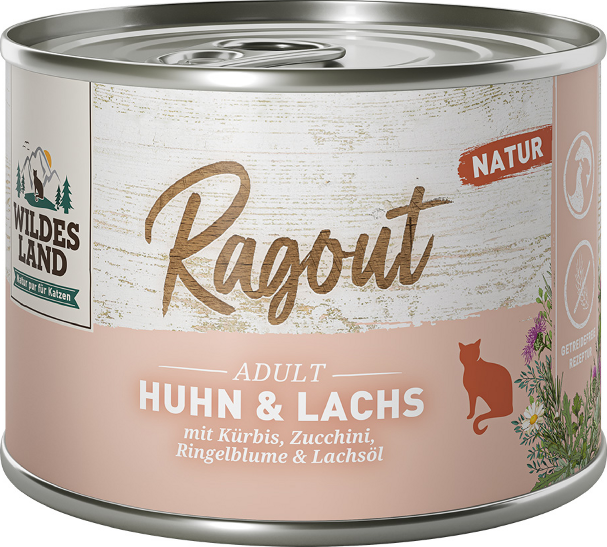 Wildes Land Wet cat food ragout chicken salmon with carrots