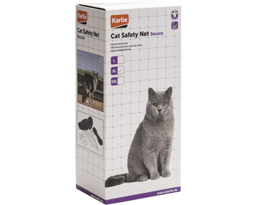 Cat protection net KARLIE 3x4 m black