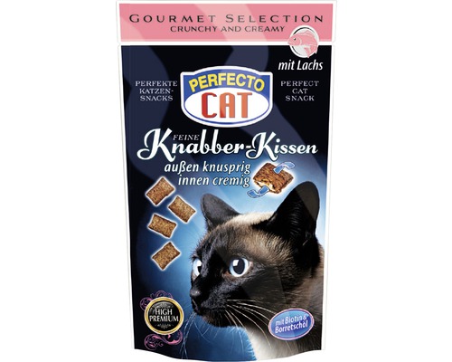 Hornbach Cat snack PERFECTO CAT nibble pillow salmon 50 g