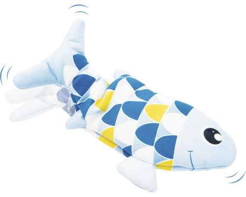 Cat toy Catit fish motion activated, dancing 27 x 4.5 x 14.5 cm blue