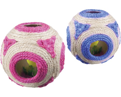 Cat toy Karlie sisal play ball 11 cm random color selection