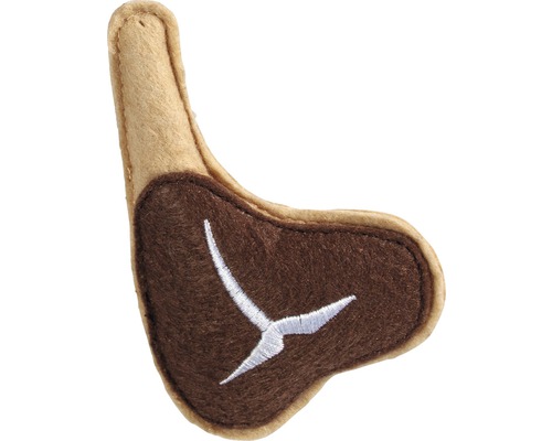 Cat toy Karlie Textil T-Bone 8 cm brown