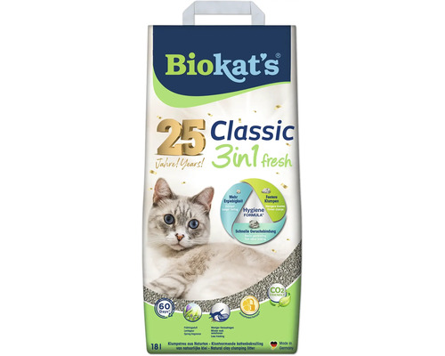 BioKat\'s Cat litter Biokats Classic fresh 3in1 18 l