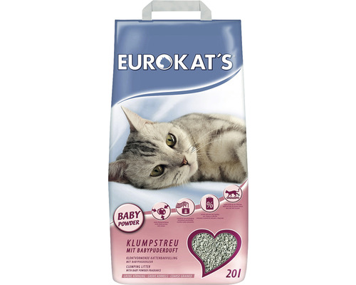 EUROKAT´S Cat litter EUROKATS baby powder 100% natural clay, 20 l approx. 20 kg