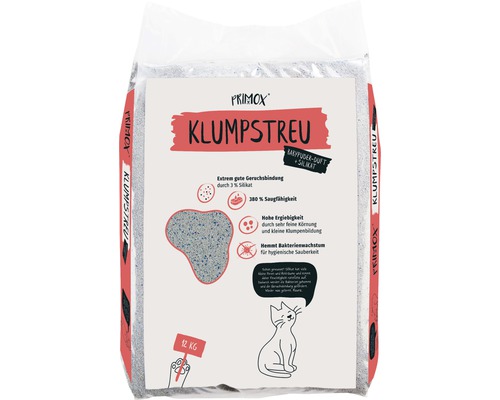 Cat litter Primox Premium with baby powder scent clumping, with scent 12 kg