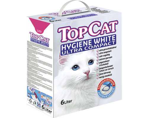 Hornbach Cat litter Top Cat Hygiene White Ultra Compact fine clumping 6 l