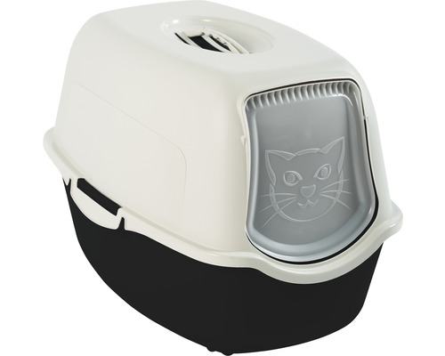 Rotho Cat toilet 56 x 40 x 39 cm white-black
