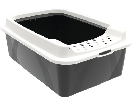 Rotho Cat litter box 57.2 x 39.3 x 20.9 cm black