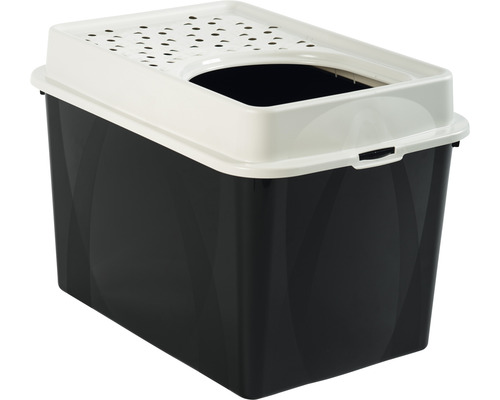 Rotho Cat litter box 57.2 x 39.3 x 40.4 cm black