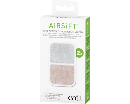 Cat litter box filter catit AiRSiFT Dual Action Pad, pack of 2