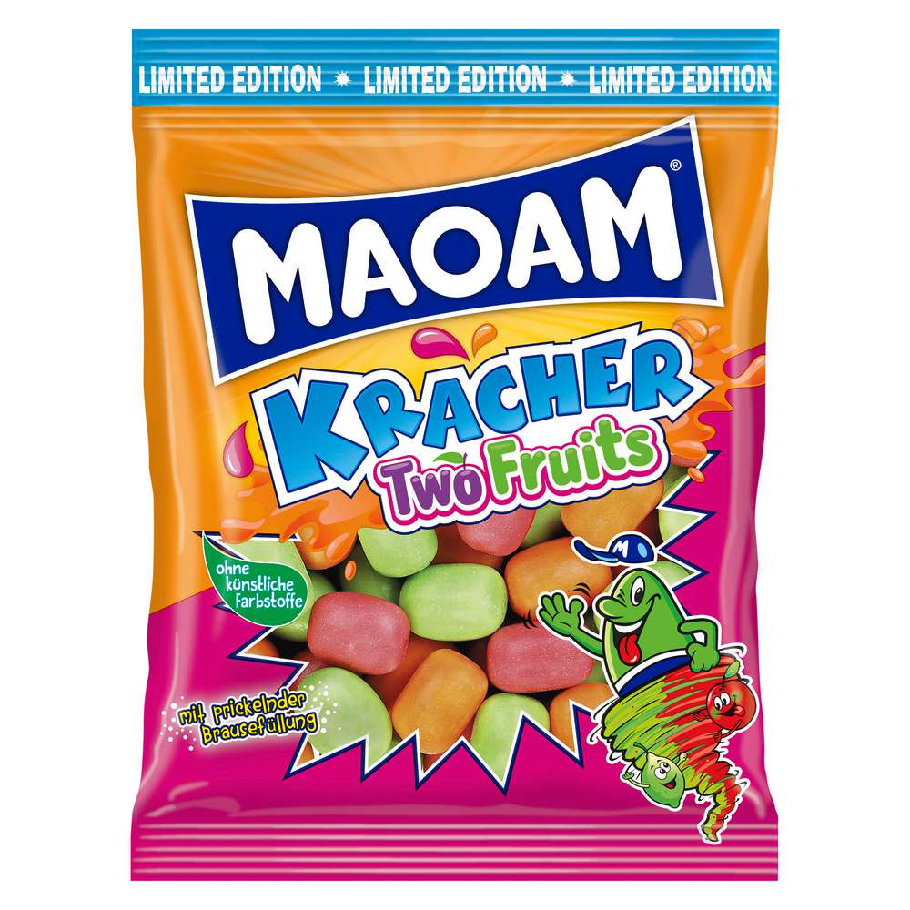 Maoam Chewy Candy Cracker, TwoFruits 200g