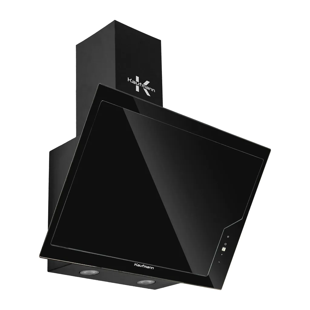 KAUFMANN wall-mounted extractor hood FAVORE 60 BL, head-free extractor hood with 1000 m³/h, black
