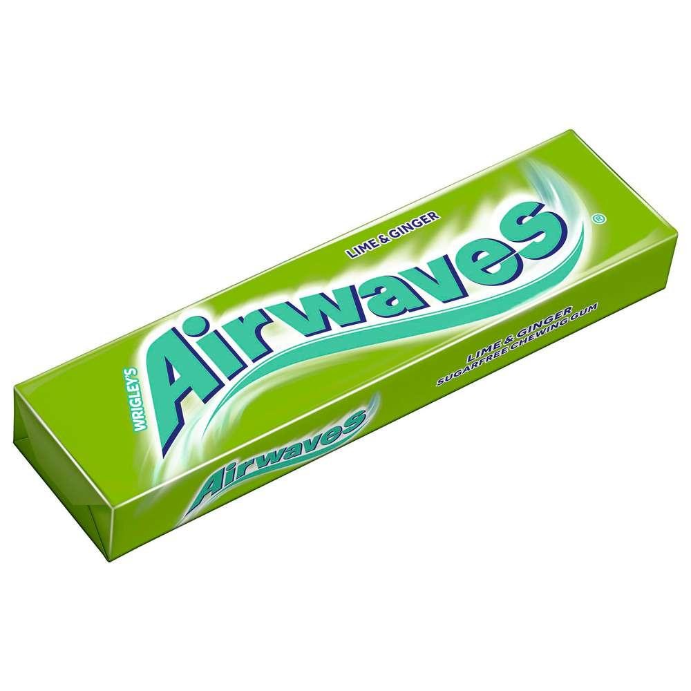 Airwaves Bubble Gum, Lime/Ginger