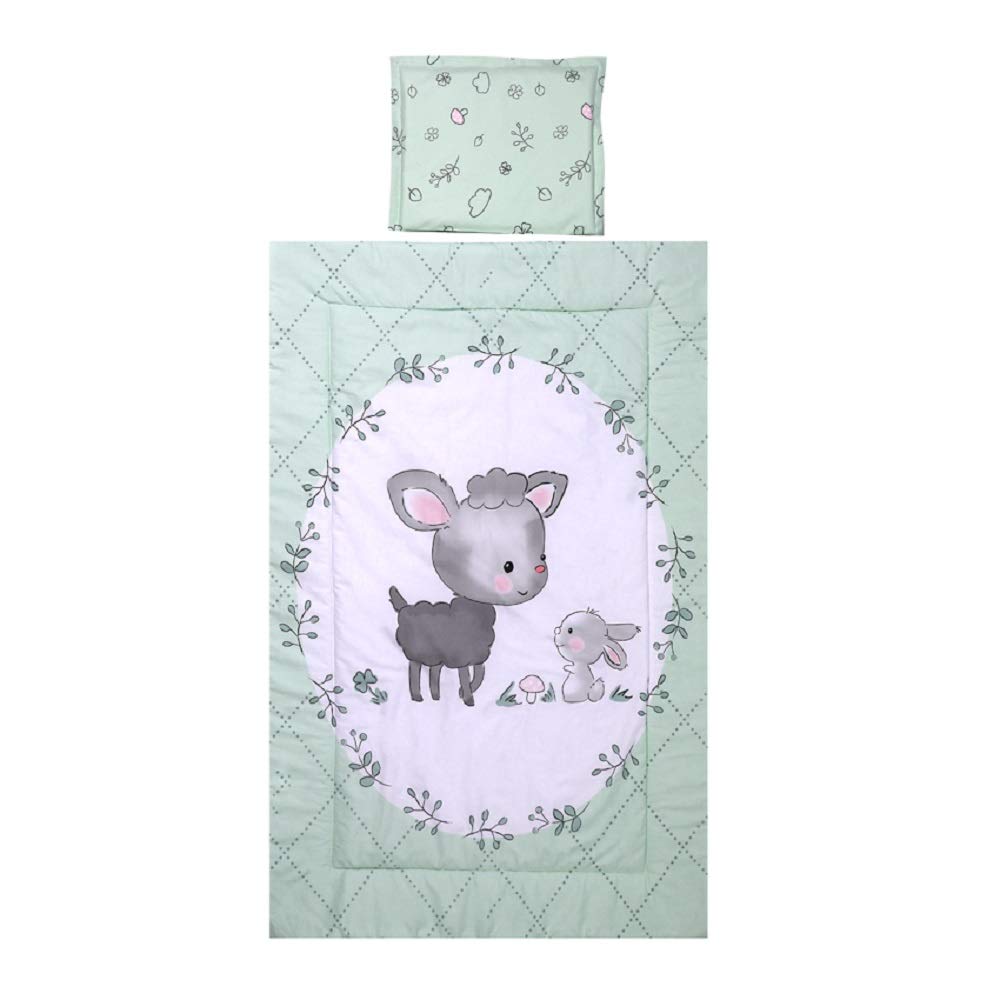 Lorelli 3-Piece Baby Bedding Set Sheet Covers for Pillow and Blanket Colours: Green